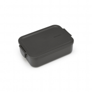 Brabantia Make & Take Boîte à Lunch Medium - 1,1L - 5,5x13,7x20cm - Plastique - Gris Foncé - Marque Brabantia - Couleur Gris foncé - Matériel Matière plastique