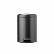 Brabantia NewIcon Pedaalemmer W - 5L - Donkergrijs - Merk Brabantia - Inhoud 5 l - Kleur Donkergrijs