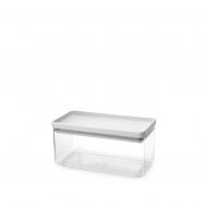Brabantia Tasty+ Boîte à Provisions Empilable - 1,5L - 10,6x11,2x22cm  - Plastique - Gris Clair - Marque Brabantia - Matériel Matière plastique - Couleur Gris