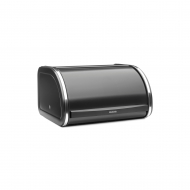 Brabantia Boîte à Pain avec Couvercle Roulant Medium - 11L - 17,3x26,5x31,6cm - Acier - Noir Mat - Marque Brabantia - Couleur Noir Mat - Matériel Acier