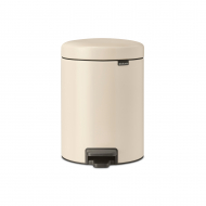 Brabantia NewIcon Poubelle à Pédale W - 5L - Beige - Marque Brabantia - Couleur Beige - Contenu 5 l