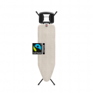 Brabantia Planche à Repasser B - Avec Repose-Fer - 8mm Couche de Mousse - 124x38cm - Gris - Marque Brabantia - Options Support fer à repasser - Couleur Gris