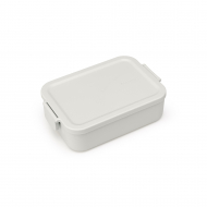 Brabantia Make & Take Boîte à Lunch Medium - 1,1L - 5,5x13,5x20cm - Plastique - Gris Clair - Marque Brabantia - Couleur Gris - Matériel Matière plastique