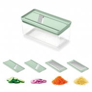 Brabantia Tasty+ Set de Mandoline - 10,5x11x22cm - Vert Jade - 5 pièces - Marque Brabantia