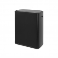 Brabantia Bo Pedaalemmer met 2 Binnenemmers O - 2x30L - 31,2x54,5x65,6cm - Zwart - Merk Brabantia - Kleur Zwart - Inhoud 30 l