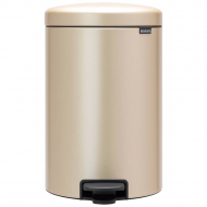 Brabantia NewIcon Poubelle à Pédale Y - 20L - Or - Marque Brabantia - Couleur Or - Contenu 20 l