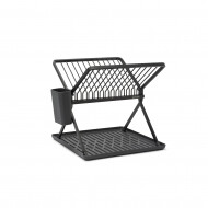 Brabantia SinkSide Égouttoir Pliable Small - 31,5x33x37cm - Aluminium - Gris Foncé - Marque Brabantia