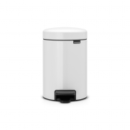 Brabantia NewIcon Poubelle à Pédale V - 3L - Blanc - Marque Brabantia - Couleur Blanc - Contenu 3 l