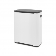 Brabantia Bo Pedaalemmer met 2 Binnenemmers O - 2x30L - 31,2x54,5x65,6cm - Wit - Merk Brabantia - Kleur Wit - Inhoud 30 l