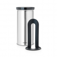 Brabantia Boîte de Rangement pour 18 Dosettes à Café - Fingerprint Proof - Acier Mat - Marque Brabantia - Couleur Acier - Matériel Acier