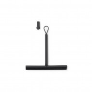 Brabantia ReNew Raclette de Douche avec Crochet de Porte - Gris Foncé - Marque Brabantia