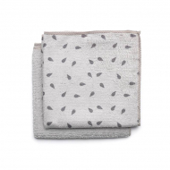 Brabantia SinkSide Schoonmaakdoekjes - 0,5x30x30cm - Microvezel - Lichtgrijs - 2 stuks - Merk Brabantia - Kleur Grijs