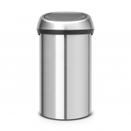 Brabantia Touch Bin Vuilbak H - Fingerprint Proof - 60L - Mat Staal - Merk Brabantia - Inhoud 60 l - Kleur Staal