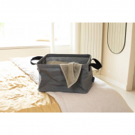 Brabantia Panier à Linge Pliable - 35L - 26x37x44cm - Gris Foncé - Surmatelas - Marque Brabantia - Matériel Tissu - Contenu 35 l - Couleur Gris foncé