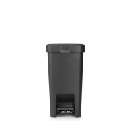 Brabantia StepUp Poubelle à Pédale C - 10L - Gris Foncé - Marque Brabantia - Contenu 10 l - Couleur Gris foncé