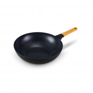 Brabantia Tasty+ Wok - Antiadhésive - Ø30cm - Aluminium - Jaune - Marque Brabantia - Convient pour Keramisch,Électrique,Gaz,Induction