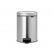 Brabantia NewIcon Pedaalemmer W - Fingerprint Proof - 5L - Mat Staal - Merk Brabantia - Kleur Staal - Inhoud 5 l