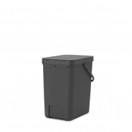 Brabantia Sort & Go Afvalemmer J - 25L - Grijs - Merk Brabantia - Inhoud 25 L - Kleur Grijs