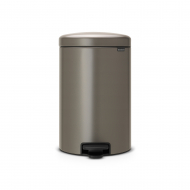 Brabantia NewIcon Poubelle à Pédale Y - 20L - Platine - Marque Brabantia - Couleur Platine - Contenu 20 l