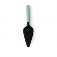 Brabantia Tasty+ Pelle à Tarte avec Bord Tranchant - 2-en-1 - Plastique - Vert Jade - Marque Brabantia