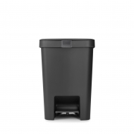 Brabantia StepUp Poubelle à Pédale J - 25L - Gris Foncé - Marque Brabantia - Contenu 25 L - Couleur Gris foncé
