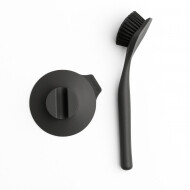 Brabantia SinkSide Brosse à Vaisselle - Avec Support Ventouse - Plastique - Gris Foncé - Marque Brabantia