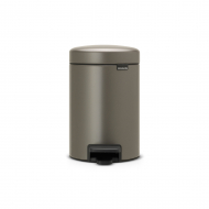Brabantia NewIcon Pedaalemmer V - 3L - Platinum - Merk Brabantia - Kleur Platinum - Inhoud 3 l