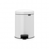 Brabantia NewIcon Poubelle à Pédale W - 5L - Blanc - Marque Brabantia - Contenu 5 l - Couleur Blanc