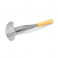 Brabantia Tasty+ Presse-Purée avec Cuillère - 2-en-1 - Acier - Vanille - Marque Brabantia