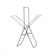 Brabantia HangOn Séchoir avec Portant à Cintres - Pliable - 25m - Noir Mat - Marque Brabantia - Matériel Acier