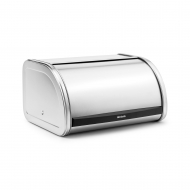 Brabantia Boîte à Pain avec Couvercle Roulant Medium - 11L - 17,3x26,5x31,6cm - Acier Mat - Marque Brabantia - Matériel Acier - Couleur Acier