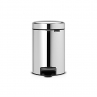 Brabantia NewIcon Poubelle à Pédale V - 3L - Acier Brillant - Marque Brabantia - Contenu 3 l - Couleur Acier