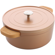 Dagelijkse Kost Jeroen Meus Proline Stoofpot met Deksel - Keramische Antikleef - 26cm - Koper - Geschikt voor Alle warmtebronnen