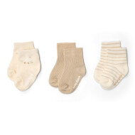 Little Dutch Babysokjes Multi - Maat 62-74 - Beige/Nude - 3 Stuks - Kleur Beige - Maat 62