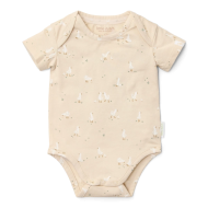Little Dutch Little Goose Body Manches Courtes – Taille 74 – Beige - Taille  74 - Couleur Beige - Sexe Unisex