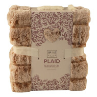 Plaid Comfy - 160x200cm - Taupe - Merk DDD - Kleur Taupe