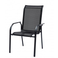 Chaise de jardin Blacksun alu noir - Nouveau depuis 11/04/2023 - Marque DDD - Couleur Noir - Matériel Aluminium