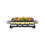 Tefal Inox & Design Gourmetset - RE4588 - 10 Pannetjes - RVS - Geschikt voor 10 Personen - Zwart - Merk Tefal