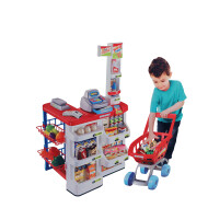 Supermarkt met Winkelwagen - 48x42x82cm