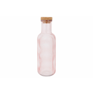 Cosy&Trendy Carafe à Eau avec Bouchon en Liège - 1L - Verre - Rose