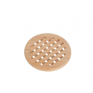 Cosy&Trendy Onderzetters Potten en Pannen - Rond - Ø19,5X1,5cm - Hout - Bruin - Merk Cosy & Trendy