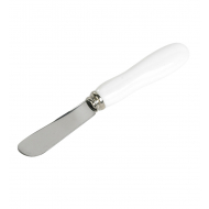 Cosy&Trendy Set de Couteaux à Beurre - 13,5cm - Porcelaine/Inox - Blanc - 6 Pièces - Marque Cosy & Trendy