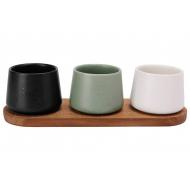Cosy&Trendy Bites Aperoset - 30x10x7cm - Porcelaine - Multicolore - 4 Pièces - Marque Cosy & Trendy