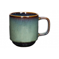 Cosy&Trendy Jade Tasse - 30cl/8,5x9,5cm - Grès - Vert Foncé - Marque Cosy & Trendy - Couleur Vert foncé