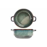Cosy&Trendy Jade Bol - 20x15x7cm - Grès - Vert Foncé - Marque Cosy & Trendy - Matériel Poterie - Couleur Vert foncé