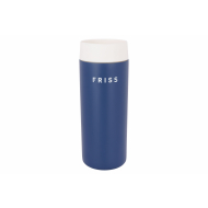 Friss Mug de Voyage - 350ml - Inox - Bleu - Couleur Bleu - Contenu 350 ml