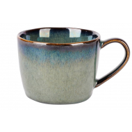 Cosy&Trendy Gobelet Jade - 20cl/8,5x6,5cm - Grès - Vert foncé - Marque Cosy & Trendy - Couleur Vert foncé
