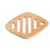 Cosy&Trendy Onderzetters Potten en Pannen - Vierkant - 18cm - Hout - Bruin - Merk Cosy & Trendy