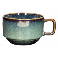 Cosy&Trendy Jade Mug - 36cl/11x 6,5cm - Grès - Vert Foncé - Marque Cosy & Trendy - Couleur Vert foncé