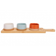 Cosy&Trendy Dela Aperoset - Ø49,5x13,1x7,5cm - Bambou - Multicolore - 4 Pièces - Marque Cosy & Trendy